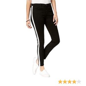 Buffalo David Bitton Womens Faith Denim Striped Skinny Jeans